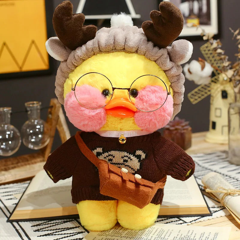 30cm Pato Plush Lalafanfan Duck Cute Stuffed Toys yellow Duck Hug  Flifan Duck Kawaii Plushes Animal Plushies Pillow Soft Toy