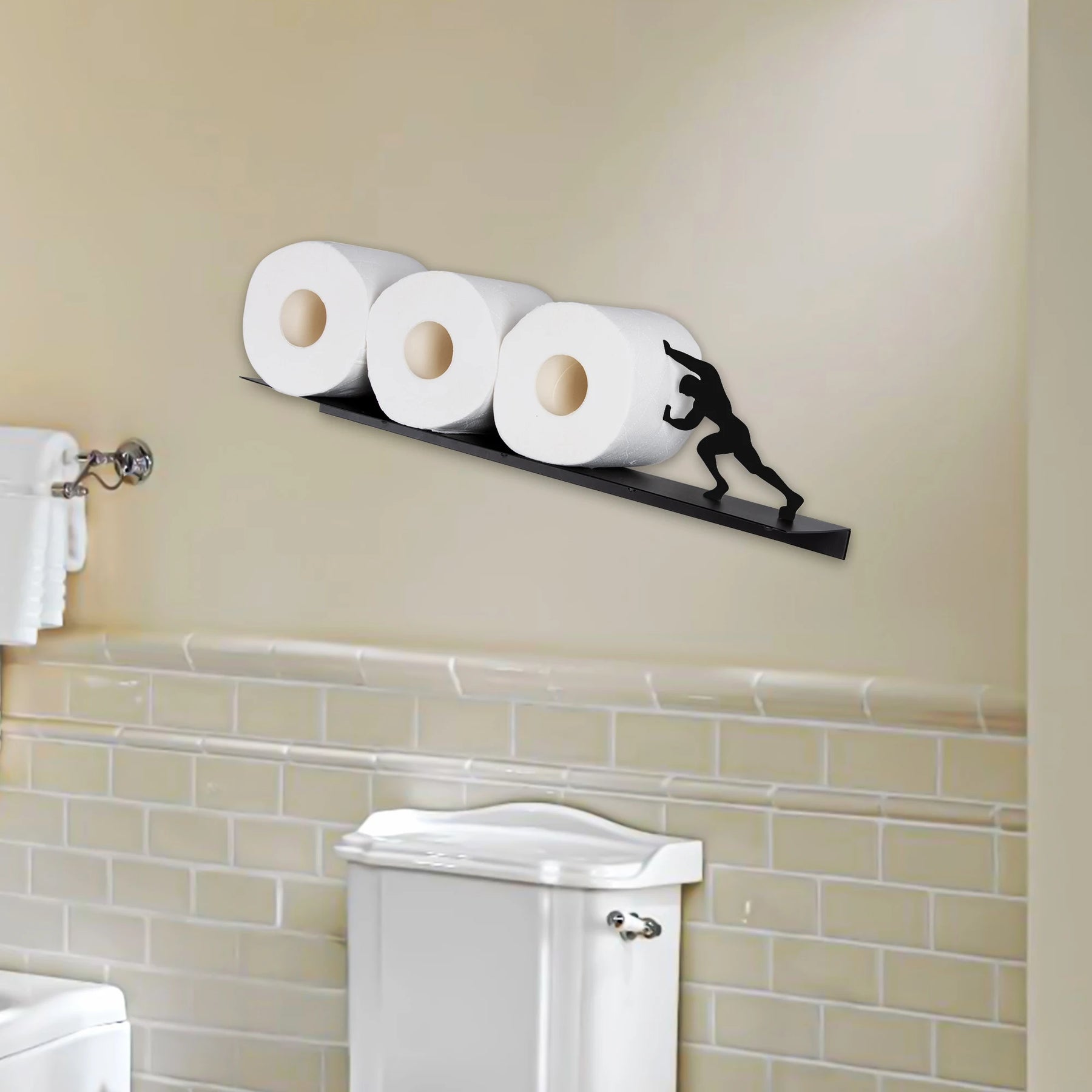 Toilet paper holder stand Tissue Holder Wall Mounted Storage Stand Stainless Steel Hercules Towel Roll  Storage Bathroom items