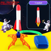 Kids Rocket Launcher Step Pump Power Air Pressed Stomp Outdoor Family Games Skyrocket Birthday Gifts Sports Toys For Children