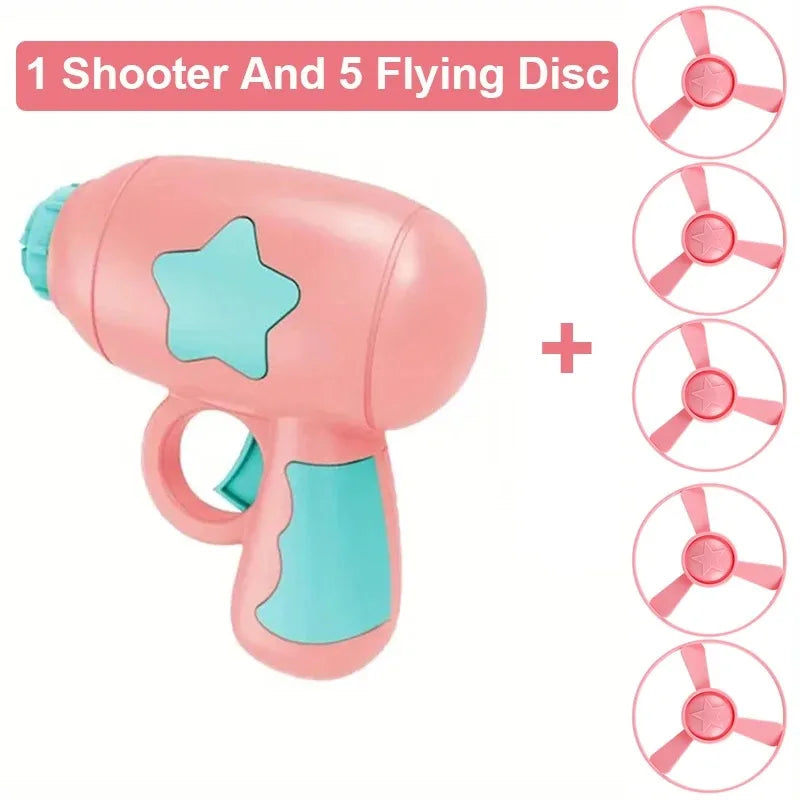 Funny Cat Toy Interactive Launch Pet Training Toy For Kitten Mini Flying Disc Shooting Gun Chasing Games Cat Toys Pet Supplies