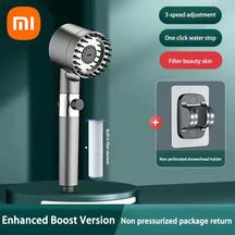 XIAOMI 3 Modes Shower Head High Pressure Showerhead Portable Filter Rainfall Faucet Tap Bathroom Bath Home Innovative Accessory