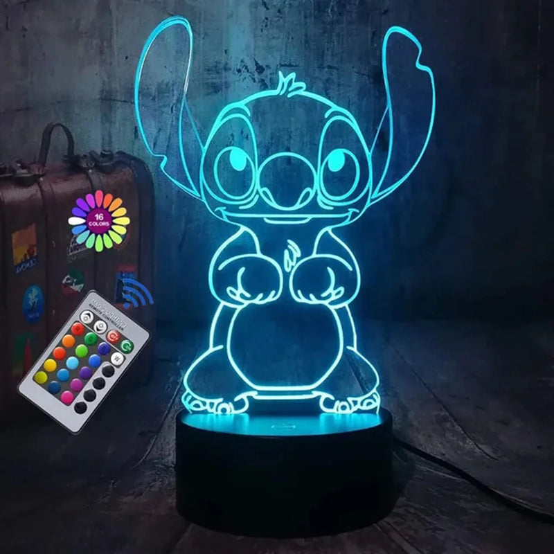 Kirby Light 3D Night Lamp Touch Sensor Atmosphere Lamp Bedroom Bedside Table Lamp Anime Figures Gift for Children Toy