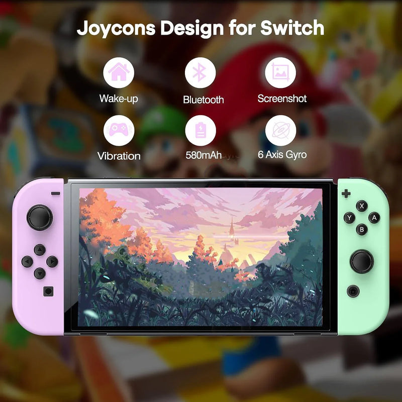 Joy pad Wireless Joycons Gamepad Joystick Controller NS Joypad Dual Vibration Screenshot Wake up Motion Control