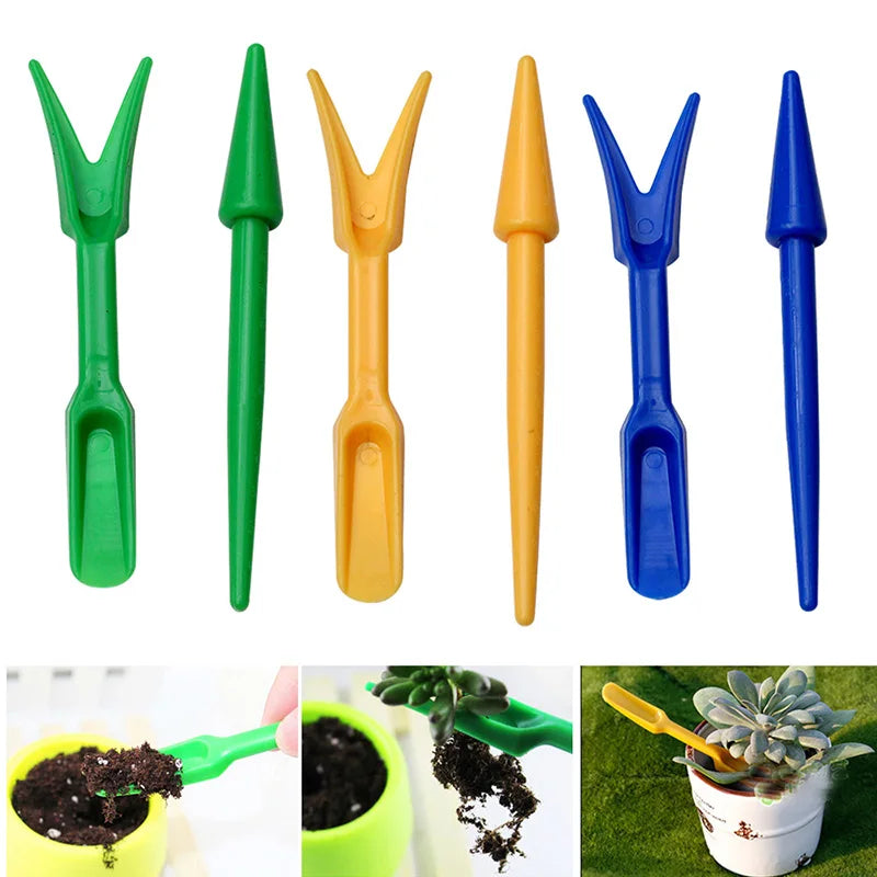 1 Set Mini Garden Tool Planter kit DIY Accessories Sowing succulents transplant seedlings Plastic  fertilizer drilling device