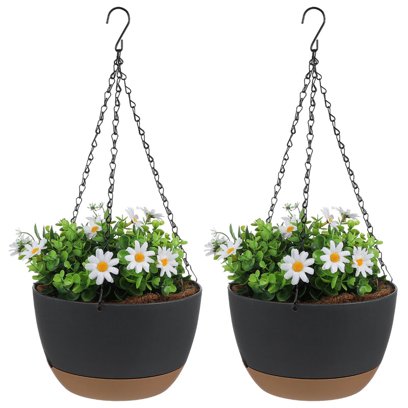 Hanging Planters Pot Suction Flowerpot, Modern Contrast Hanging Basket, Garden and Indoor Plant Pots, Balcony Bracketplant Pot