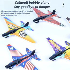 Children's Toys Airplane Launcher Children's Fun Foam Airplane Outdoor Parent-child Interaction Toy Boy Sports Flying Toy Gift