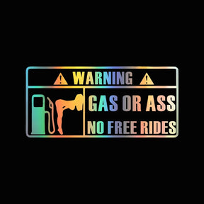 Car interior stickers GAS GRASS or ASS unmanned free ride car windows vinyl stickers waterproof custom stickers