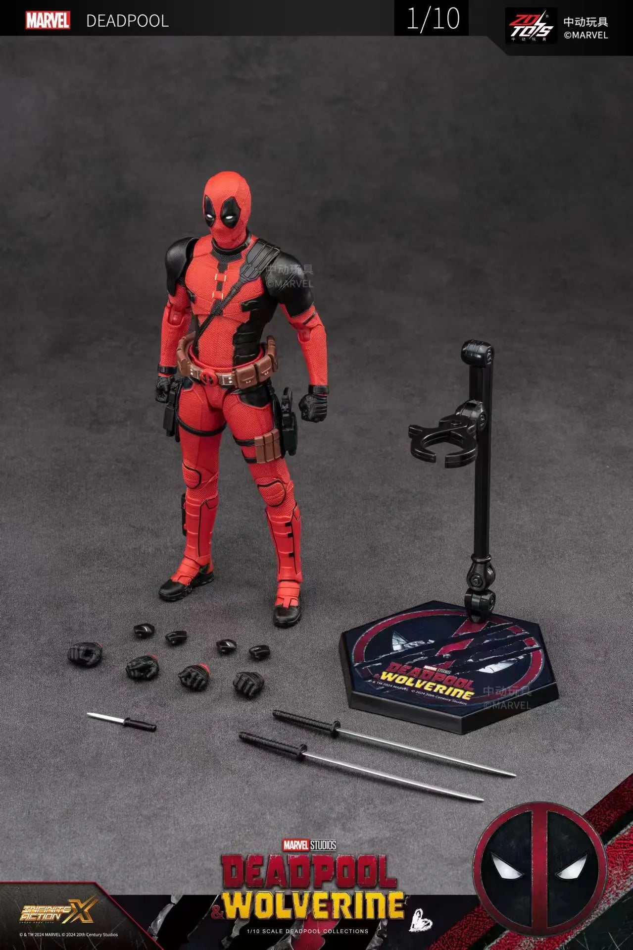 2024 Deadpool & Wolverine 1/10 Action Figure ZD Original X-Men Dogpool Wilson Model Movie SHFiguarts Toys for Kids Doll Gift