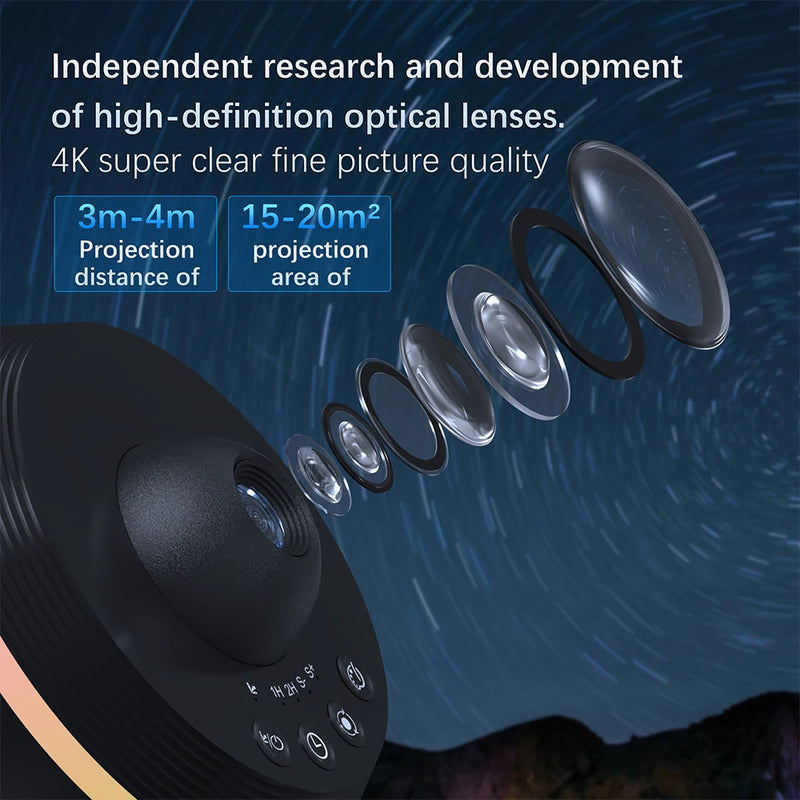 1 pc 13 in 1 Star Projector Night Light Galaxy Projector Bedroom Planetarium Projector  with Timer and Rotation Function