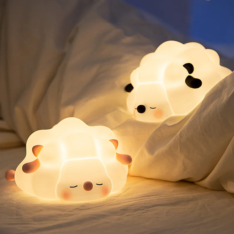 LED Night Light for Kids Squishy Novelty Lamp 3 Level Dimmable Nursery Nightlight for Breastfeeding Toddler Baby Home Decor