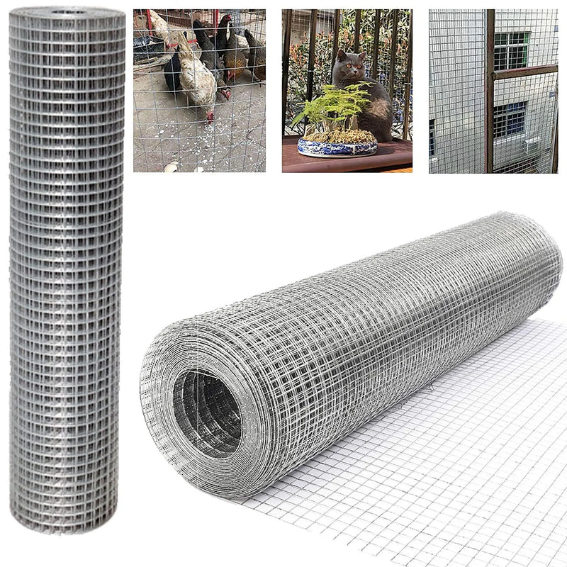 DayPlus Welded Wire Mesh 915mm X 15m/30m Hot-dipped Galvanized Fencing Anti-rust Chicken Coop Wire Fence for Garden Plant Pet