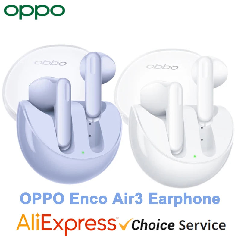 Original OPPO Enco Air3 Earphone AI Noise Reduction Earbuds Wireless Bluetooth 5.3 Headset HiFi Stereo Game Headphones Air 3