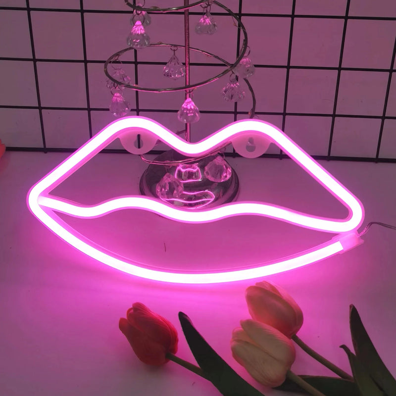 1pc, romantic neon lights,battery/USB power supply,girl's room wedding decoration,birthday,Valentine's Day,Mother's Day gift