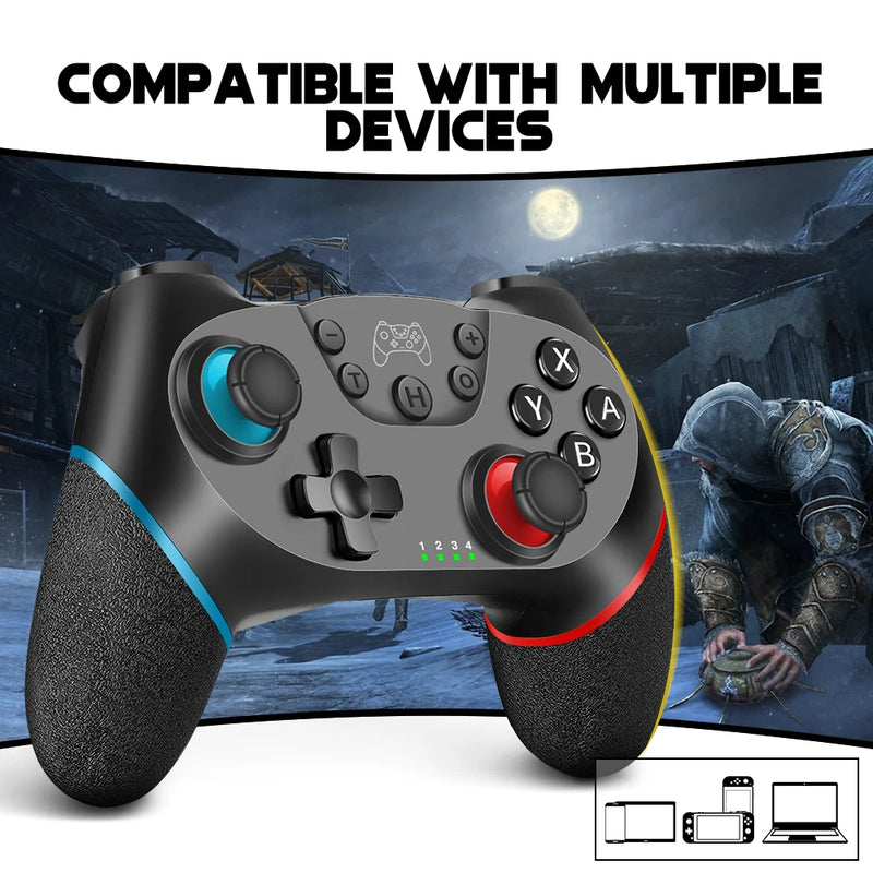 AceGamer Wireless Controller for Switch Gamepad Controle Compatible with PC Joystick with 6-Axis/Turbo/Ergonomic Function