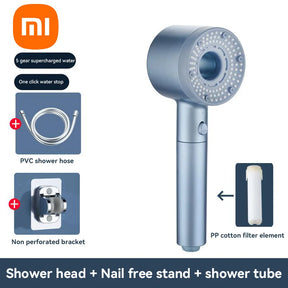 Xiaomi 5 Modes Shower Head High Pressure Showerhead Portable Filter Rainfall Faucet Tap Bathroom Bath Home Bathroom Accessories