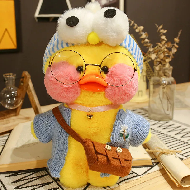 30cm Pato Plush Lalafanfan Duck Cute Stuffed Toys yellow Duck Hug  Flifan Duck Kawaii Plushes Animal Plushies Pillow Soft Toy