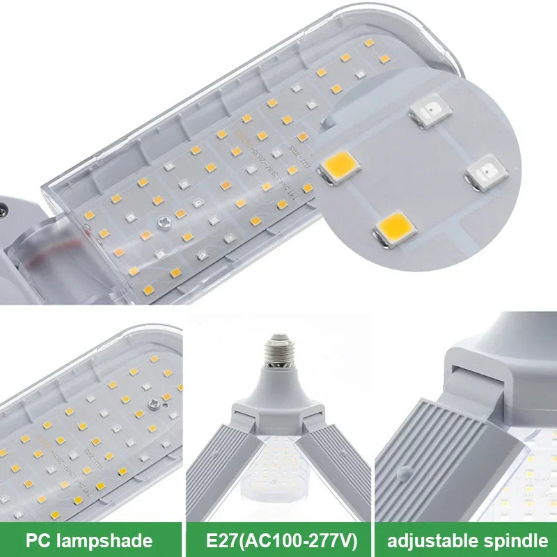 Full Spectrum SMD2835 Bulb Grow Light E27 Foldable Phyto Lamp for Indoor Plants Bloom Flowering Grow lamp Garden