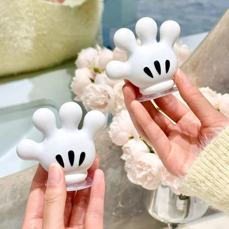 2Pcs Toothbrush Holder Cartoon Nail-Free Hook Toothbrush Rack Wall Mounted Storage Rack Bathroom Accessories