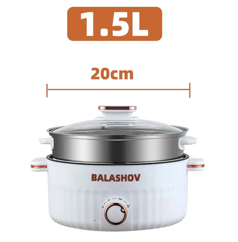 1.5L 3L Portable Electric Rice Cooker Multifunctional Pan Non-stick Cookware for Kitchen and Home Appliance 110V 220V EU/US Plug