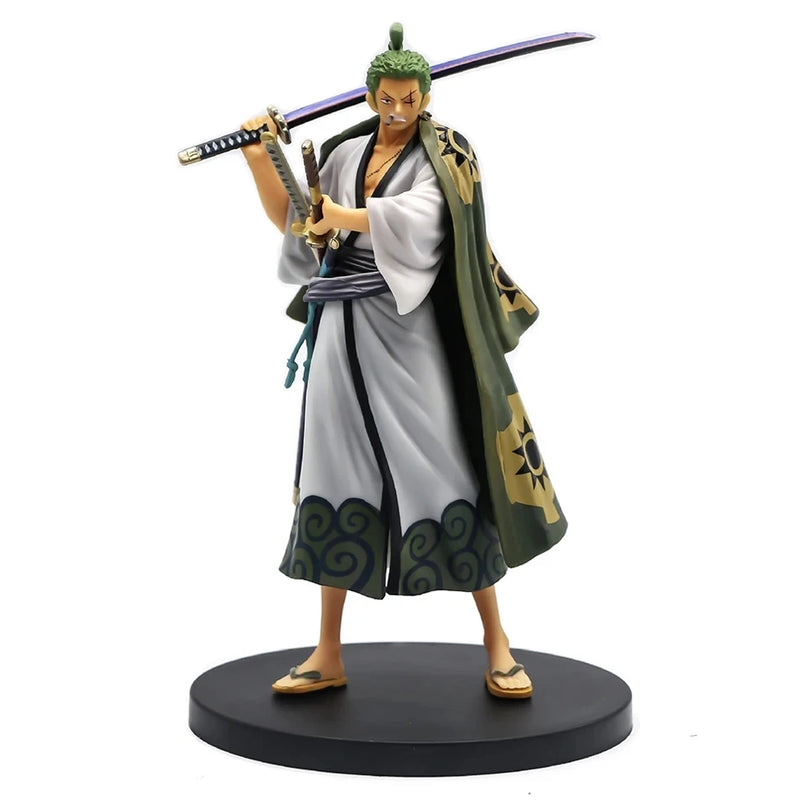 Hot One Piece 10cm Anime Figure GK Roronoa Zoro Three-blade Sa-maximum Manga Anime Statue Action Figure Collection Model Kid Toy