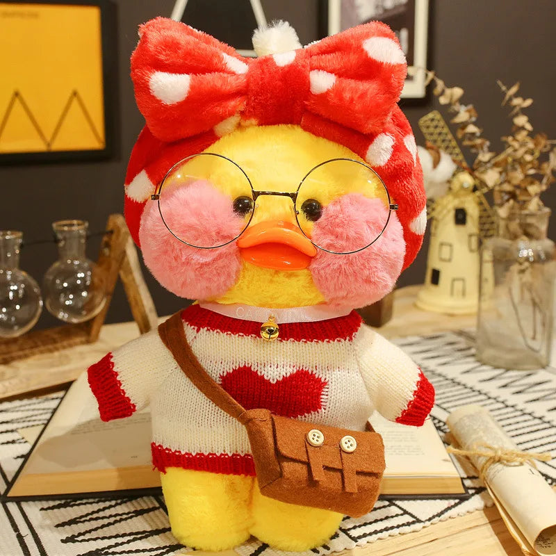 30cm Pato Plush Lalafanfan Duck Cute Stuffed Toys yellow Duck Hug  Flifan Duck Kawaii Plushes Animal Plushies Pillow Soft Toy