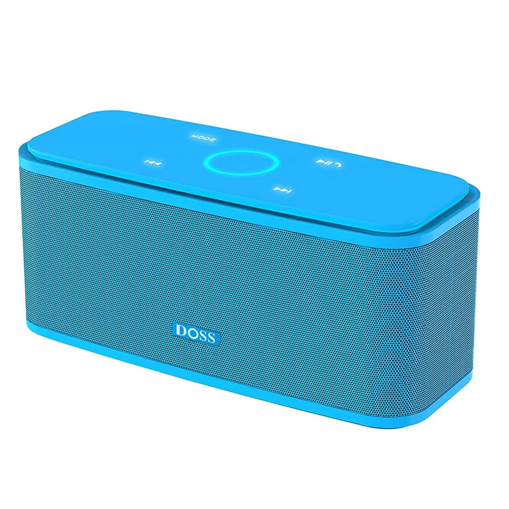 DOSS Wireless Bluetooth Speaker SoundBox BT 5.0 Touch Control Portable Music Sound Box 12W Stereo Sound IPX5 Waterproof Speakers