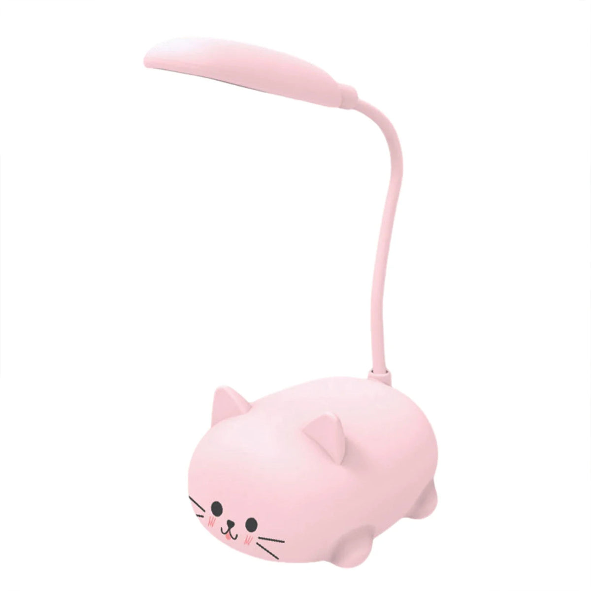 Cute Pet Pig Mini Night Light USB Charging Folding LED Small Table Lamp Student Learning Eye Protection Book Lamps Bedside Decor