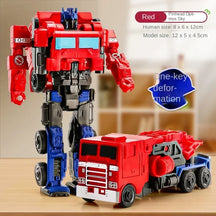 One Step Deformation Robot Transformation Car Toy Action Figure Model Kid Puzzle Toy Anime Robot Model Deformation Car