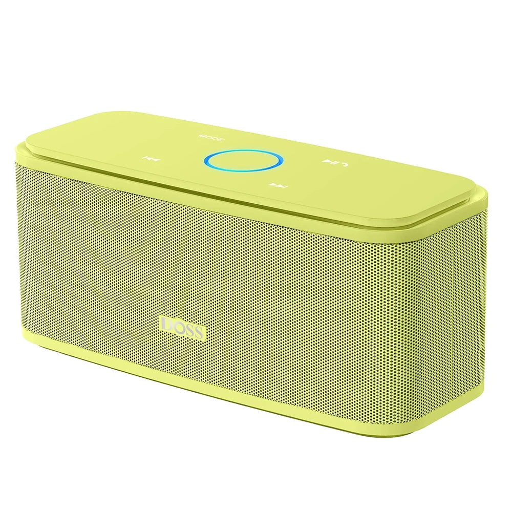 DOSS Wireless Bluetooth Speaker SoundBox BT 5.0 Touch Control Portable Music Sound Box 12W Stereo Sound IPX5 Waterproof Speakers