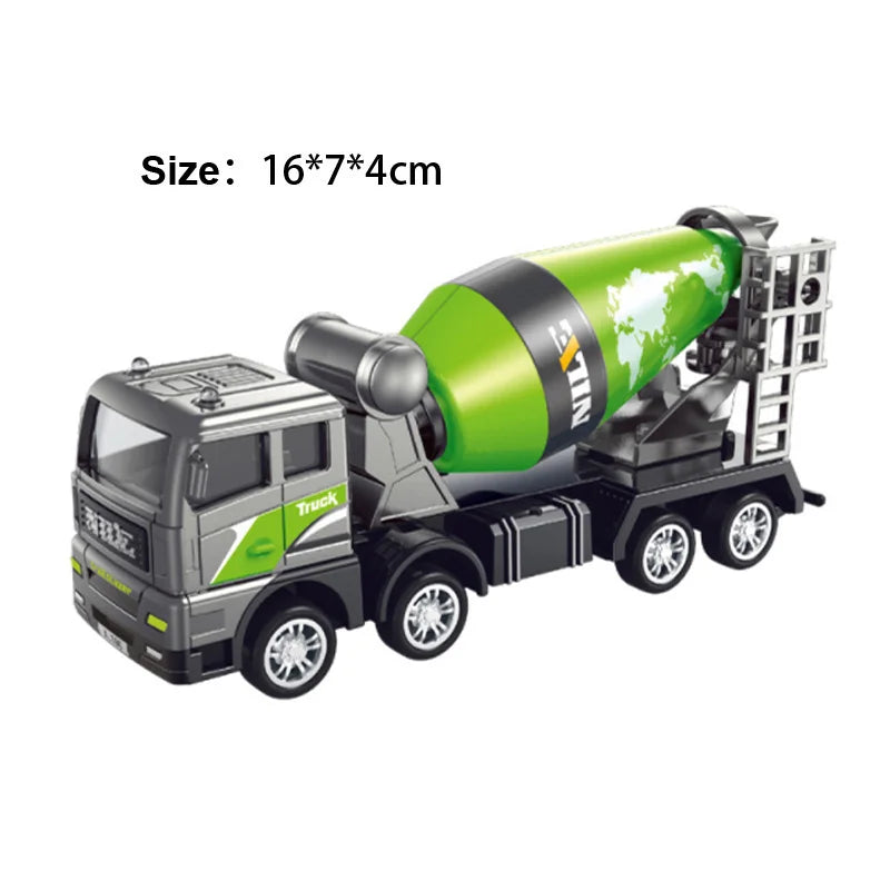 Engineering Diecast Inertial Driving Toys for Boys Alloy Tractor Excavator Bulldozer Kids Truck Children Vehicle Model Gift