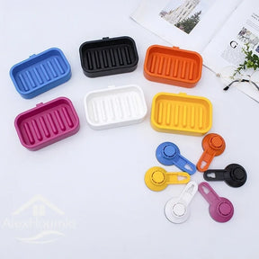 Soap Box Drain Soap Holder Bathroom Accessories Suction Cup Soap Dish Tray Soap Dish for Bathroom Soap Container Draining Water