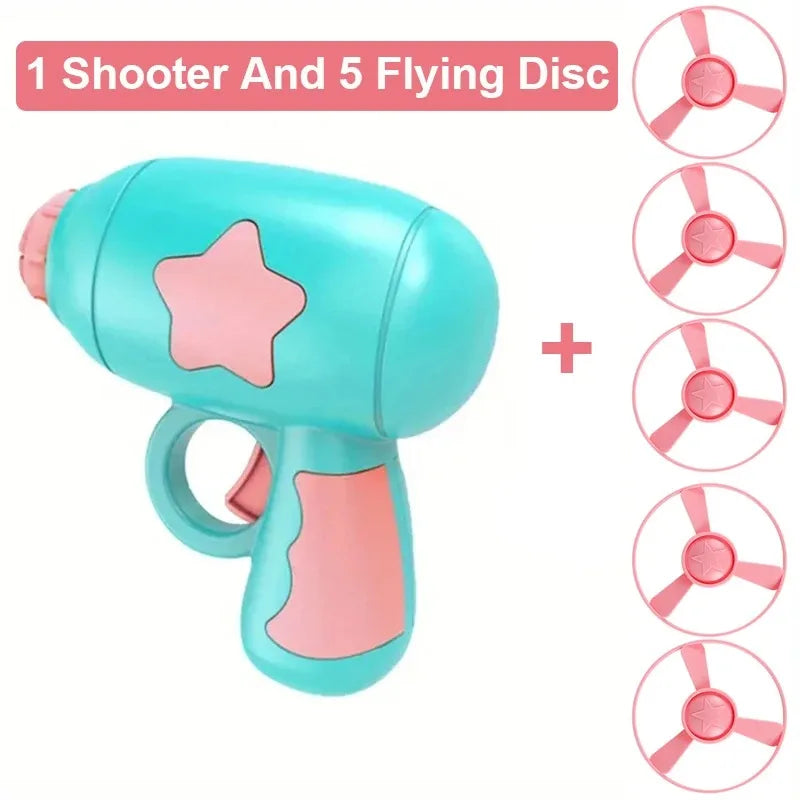 Funny Cat Toy Interactive Launch Pet Training Toy For Kitten Mini Flying Disc Shooting Gun Chasing Games Cat Toys Pet Supplies