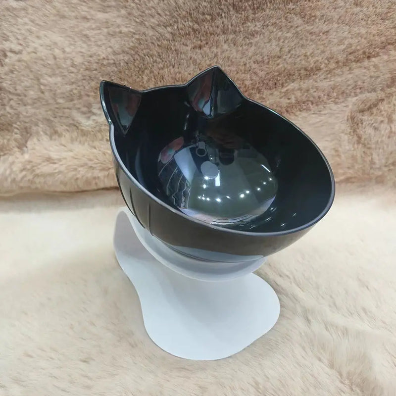 Non-Slip Cat Single Double Pet Bowls With Stand Food Feed And Water Bowls Inclination Stand Cats Feeders Feeding Kitten Supplies