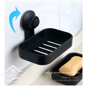 Soap Box Drain Soap Holder Bathroom Accessories Suction Cup Soap Dish Tray Soap Dish for Bathroom Soap Container Draining Water