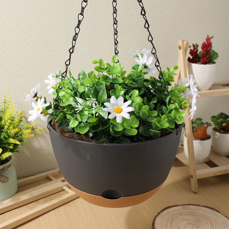 Hanging Planters Pot Suction Flowerpot, Modern Contrast Hanging Basket, Garden and Indoor Plant Pots, Balcony Bracketplant Pot