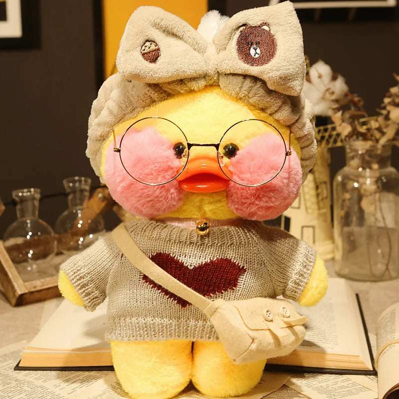 30cm Pato Plush Lalafanfan Duck Cute Stuffed Toys yellow Duck Hug  Flifan Duck Kawaii Plushes Animal Plushies Pillow Soft Toy