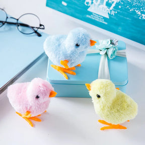 1pcs Cute Wind Up Chick Plush Animals Toy Kids Boy Girl Stuffed Animals Chick Clockwork Walking Toys Children Fun Gifts