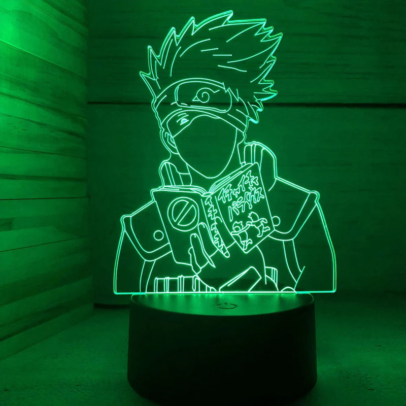 Anime Naruto Naruto Sasuke Namikaze Minato Cartoon 3D Night Light Fashion Bedroom Bedside Lamp Ambient Light Desktop Ornament