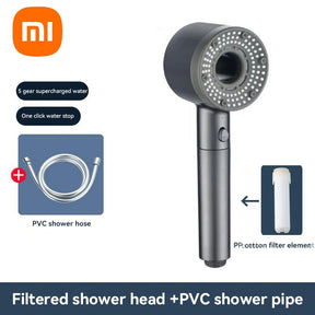 Xiaomi 5 Modes Shower Head High Pressure Showerhead Portable Filter Rainfall Faucet Tap Bathroom Bath Home Bathroom Accessories