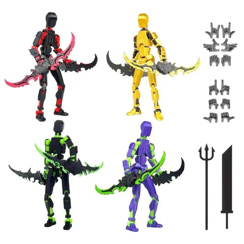 3rd Generation Lucky 13 Figure Toys Dummy 3D Printed Movable Shapeshift Robot Action Figuras DIY Mannequin Decompression Toys