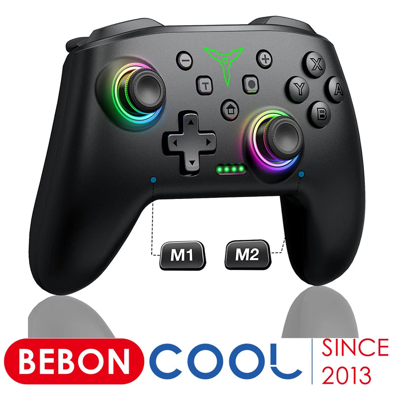 BEBONCOOL Wireless Bluetooth Controller For Nintendo Switch OLED/Lite/Android/ios Wired/Wireless Connection Pro Gamepad For PC