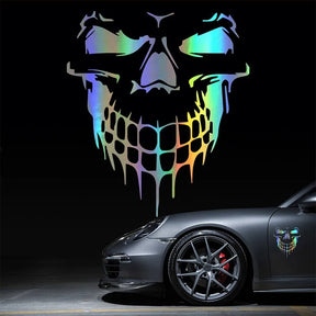 Demon Smiling Face Stickers Body Sticker Scratch Decal Reflective Sticker For Car Auto Headlight Decoration