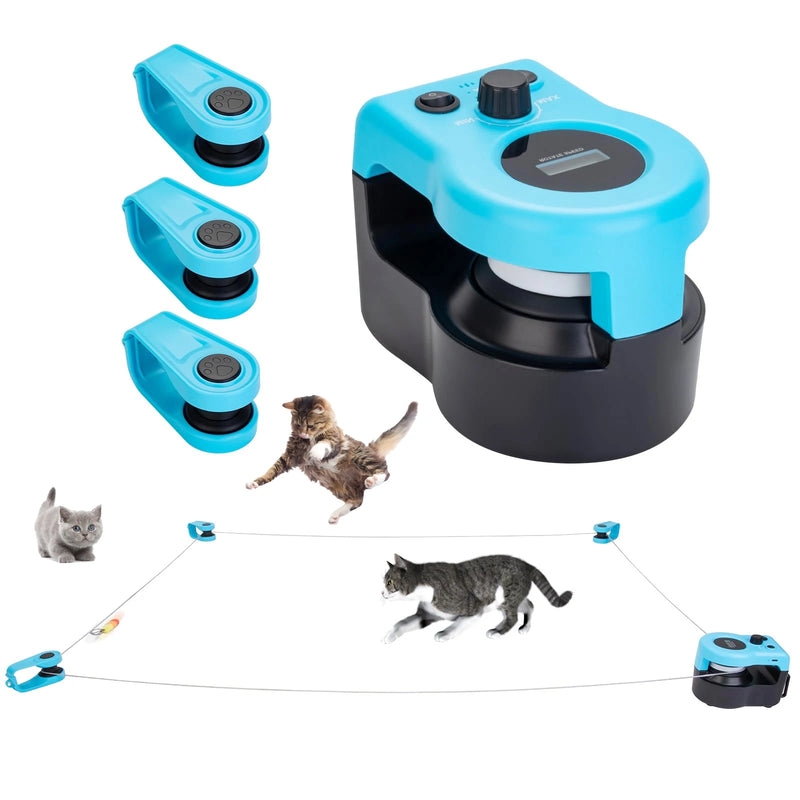 Cat Toys for Indoor Cats Interactive Cat Toy Wheel Exerciser New Cat Treadmill for Indoor Adjustable Speed Simulated Hunting Toy