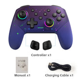 Data Frog Wireless Controller For Nintendo Switch OLED/LITE/PC Console Pro Gamepad with Programmable Turbo Function RGB Light