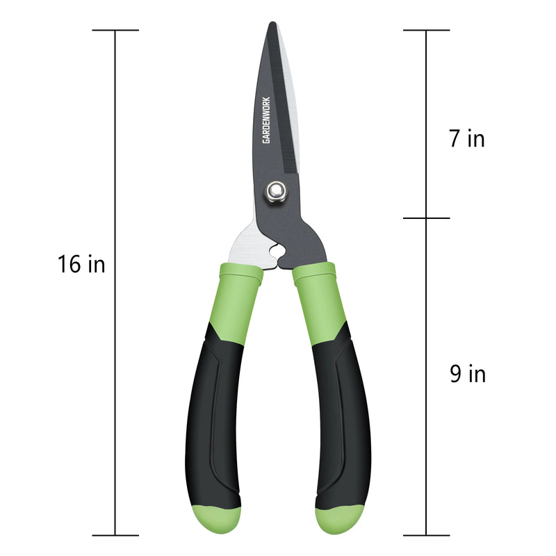 Garden Hedge Shears cutter for Gardening,MINI Hedge Clippers & Shears with SK5 Blades, Gardening pruning shear Clippers