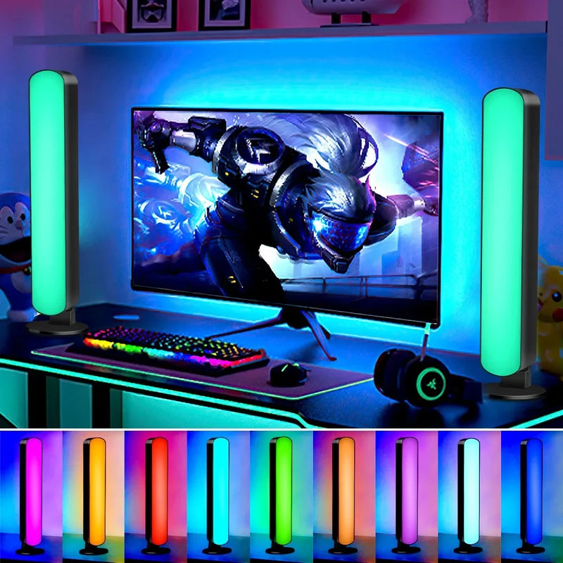 Smart LED Symphony Sound Control Pickup Light RGB Music Rhythm Ambient Lamp With App Control For TV Compute Gaming Desktop Decor