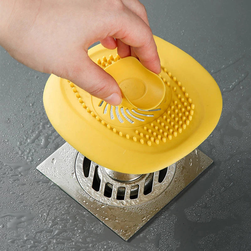 Bathroom Hair Catcher Stopper Silicone Shower Floor Drain Cover Filter Deodorant Anti-clogging Kitchen Sink Plug Drain Strainer