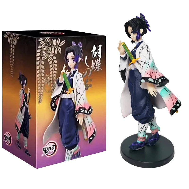 Anime Kamado Tanjirou Nezuko Demon Slayer Figure Action Figures PVC Model Toys Zenitsu Figurine Inosuke Kimetsu No Yaiba Figura