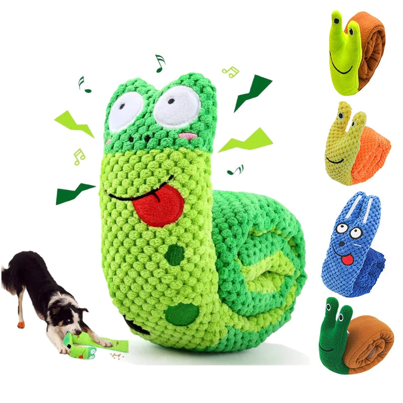 Dog Puzzle Toys Plush Sound Pet Toy Foldable Molar Puppy Nail Frog Sniffing Smell Food Interactive Speaker Stuff Dogs Supplies