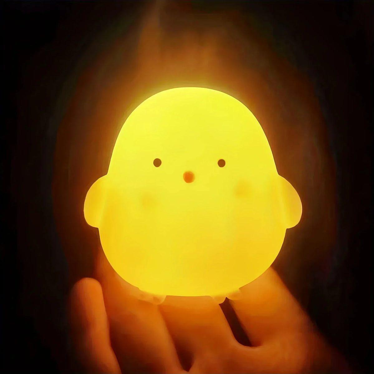 Creative LED Yellow Duck Desktop Desk Lamp with Soft Light and Atmosphere Bedroom Bedhead Night Light Mini Sleep Light